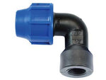 Raccordo a compressione gomito 90° femmina pn16 - ø mm.32x F 1' - in polipropilene, PN16