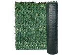 Siepe ornamentale artificiale foglie di lauro con rete ombreggiante - mt.10x1,5h. - rotolo di rete in PVC con maglie da cm.5x5 e di spessore mm.2,6x3,6, fondo in rete ombreggiante ricoperto con foglie di lauro...