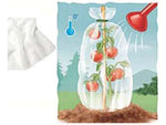 Telo tessuto tnt cappuccio protettivo sacco bianco gr.30 - ø cm.100x120h. peso gr.30/mq conf. da 3 pz. - impiego: agricoltura per protezione orti e piante da frutto