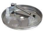 Galleggiante ad aria inox completo - ø mm.990 per contenitore inox da lt.1000 - completo di sistema gonfiaggio e valvola di sfiato e camera d'aria, - galleggianti fino a lt.500 spessore acciaio inox mm.0,6...