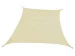 Vela ombreggiante poliestere quadra beige - mt.3x4 - Peso 160gr/Mq