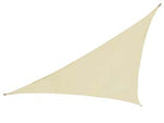 Vela ombreggiante poliestere triangolare beige -mt. 3,6x3,6x3,6 - Peso 160gr/Mq