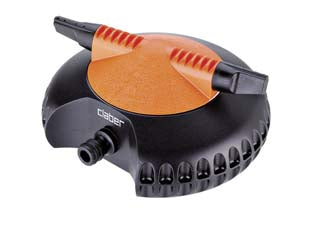 Irrigatore aqualux 2000 con due braccia rotanti in blister 8685 - Irrigatore rotante a due braccia costruito interamente in ABS. La speciale forma arrotondata ne permette il facile trasciname...
