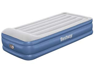 Materasso gonf. airbed tritech essential pompa el. integrata - cm.191x97x46 - kg. 5,480 (art.67628) - materasso gonfiabile ad una piazza, superfice floccata per un maggior confort, pompa elettrica incorporata 220-240v., tempo d...