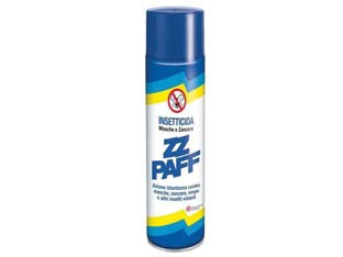 Insetticida zz paff spray per mosche e zanzare - ml.400 - composizione: d-trans Tetrametrina 0,10%, 1R trans Fenotrina 0,10%, insetticida a base di Tetrametrina e Fenotrina per il con...