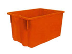 Cassa in polipropilene sovrapponibile inseribile - lt.40 cm.52x36x31h. - colore arancio