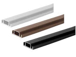Profilo traverso in alluminio x zanzariera linea b - cm.2.6x1x200 marrone RAL8017 - da applicare per irrobustire il telaio delle zanzariere
