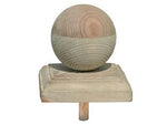 Finale con sfera in pino impregnato - cm.11x11 per palo cm.9x9 - Nessuna Descrizione per questo prodotto