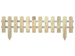 Steccato a doghe in pino impregnato - cm.120x45h. - spessore mm.35
