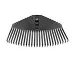 Testa in plastica per scope per foglie solid m - lunghezza mm.212 - larghezza mm.415 (135024) - per foglie di medie dimensioni, ideale per lavorare piccole aree, permette di rimuovere facilmente e velocemente le foglie ch...