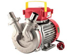Elettropompa inox bisenso da travaso novax 30-m oil - Hp 1,2, giri motore 1450 g/min., capacità max 50/80 lt./min. (olio/acqua), portagomma ø mm.30, dimensione mm.310x150x210h. pe...