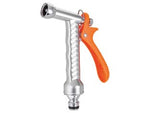 Idropistola a lancia basic metal c/regolazione metal-jet blister 9619 - Lancia a pistola per irrigazione in metallo cromato. Leva di regolazione del flusso e dispositivo esclusivo di selezione e fi...