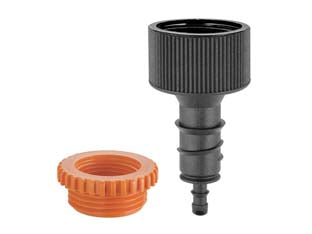 Presa rubinetto per microirrigazione per tubo 1/2 - 1/4 in bl. 91345 - Raccordo per collegare direttamente al rubinetto il tubo collettore da 1/2” (13-16 mm) o il tubo capillare da 1/4” (4, 6 mm)....