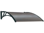 Pensilina in policarbonato alveolare fume - cm.160x120x28h. - spessore mm.4