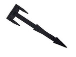 Chiodo ferma telo in nylon e fibra di vetro nero - mm.165 - testa mm.45x25 - conf. pz.100 - adatto per fissaggio al terreno di reti e teli pacciamatura