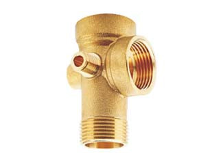 Raccordo per gruppo pompa  autoclave - MF 1' - in ottone sabbiato, adatto per gruppo pompa autoclave, 3 vie 1', 2 vie 1/4'